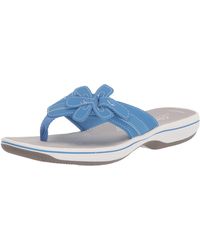 Clarks Brinkley Flora Flip-flop in Black | Lyst