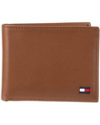 Tommy Hilfiger - Thin Sleek Casual Bifold With 6 Credit Card Pockets And Removable Id - Lyst
