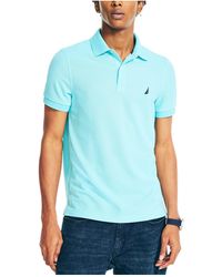 Nautica - Sustainably Crafted Slim Fit Deck Polo,angel Blue,l - Lyst
