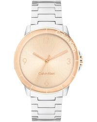 Calvin Klein - 3h Quartz Watch Stainless Steel - Water Resistant 3 Atm/30 Meters - A Sporty Style For Fashion - 36 - Lyst