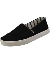toms black alpargata cupsole flat shoes