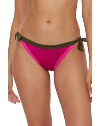 Trina Turk - Standard Monaco Colorblock Tie Side Bikini Bottom - Lyst