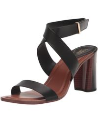 Franco Sarto - S Olinda High Heel Dress Sandal Black Leather 9.5 M - Lyst