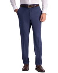 Kenneth Cole - Reaction 4-way Stretch Solid Gab Slim Fit Dress Pant - Lyst