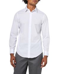 Calvin Klein - Dress Shirt Non Iron Stretch Slim Fit Formal White - Lyst