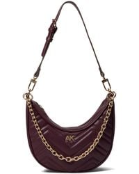 Anne Klein - Quilted Crescent Shoulder Bag With Swag Chain - Lyst