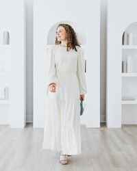 The Drop - Ivory Tiered Maxi Dress By @withloveleena - Lyst