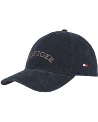 Tommy Hilfiger - Th Monotype Soft Wash 6 Panel Cap Black - Lyst