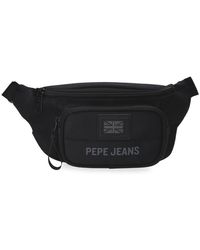 Pepe Jeans - Matlock Riñonera Negro 30x13x5 cms Piel Sintética y Poliéster by Joumma Bags - Lyst