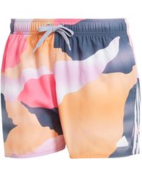 adidas - City Escape Camo 3-Stripes Cix Swim Shorts Others Purple L - Lyst
