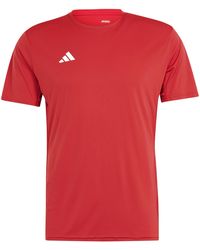 adidas - S Adizero Essentials Running T-shirt Team Power Red Xl - Lyst