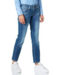 Pepe Jeans - Gen Straight Fit Mid Waist Jeans - Lyst