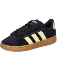 adidas - S Grand Court Alpha 00s Low Top Trainers Black/yellow/gum 6 - Lyst