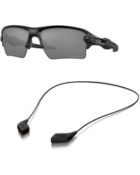 Oakley - Oo9188 Sunglasses Bundle: Oo 9188 Flak 2.0 Xl 918873 Flak 2.0 Xl Matte Black Prizm And Medium Black Leash Accessory Kit - Lyst