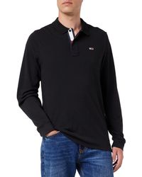 Tommy Hilfiger - Tommy Jeans TJM Slim Solid LS Polo - Lyst