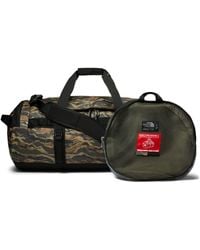The North Face - Base Camp Duffel L New Taupe Green Painted Camo Print/TNF Black One Size - Lyst