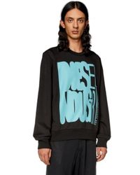 DIESEL - _S-GINN-K37 Felpa_Sweatshirt_Schwarz_L - Lyst