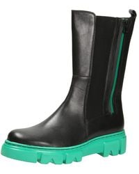 Gabor - Chelsea Boots Leder-/Textilkombination uni schwarz chelsea-boots modisch - Lyst