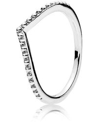 PANDORA - Damen Ring Perlenförmiger Wunsch 196315-58 - Lyst