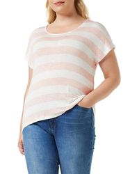 Vero Moda - Vmwide Stripe S/l Top Noos T-Shirt - Lyst
