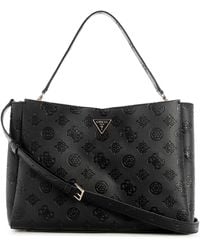 Guess - Tisha Large Girlfriend Satchel Bag One Size - Lyst