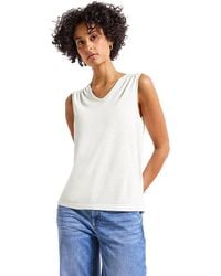 Street One - 3227134 V-Neck Top mit Spitze - Lyst
