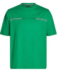 Tommy Hilfiger - T-shirt à manches courtes pour homme à rayures et col rond - Lyst