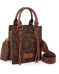 Wrangler - Small Crossbody Bag For Tooling Top Handle Handbags And Mini Tote Bag - Lyst