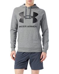 Under Armour - Rival Big Logo Hoodie - Lyst