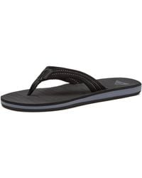 Quiksilver - Carver Suede 3 Point Flip Flop Athletic Sandal - Lyst