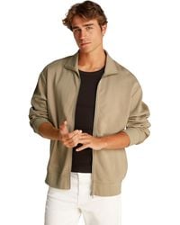 Calvin Klein - Sudadera con cremallera Hombre Tape Zip Through con logotipo - Lyst