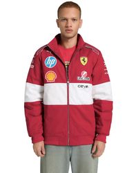 PUMA - Scuderia Ferrari F1 2025 Team Vintage Racing Jacket - Red - Size: Xxl - Lyst