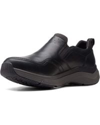 Clarks - Wave 2.0 Edge Black Leather 11 D - Lyst