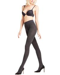Falke Synthetic Control Top Silhouette Tights In Black Lyst
