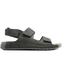 Ecco - S Cozmo 500944 Leather Steel Sandals 10.5-11 Uk - Lyst