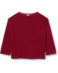 Tommy Hilfiger - Crv Soft Wool Boat-nk Sweater Rouge - Lyst