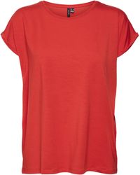 Vero Moda - Vmava Plain SS Top Ga Jrs Noos T-Shirt - Lyst