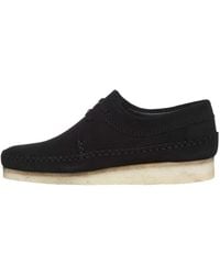 Clarks - Originals S Weaver Suede Leather Black Shoes 8.5 Uk - Lyst