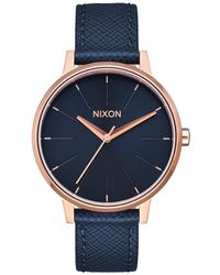 Nixon - Adults Digital Quartz Watch With Leather Strap A108-2195-00 - Lyst