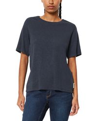 Marc O' Polo - Marc OߴPolo Denim Donna T-Shirt in Cotone bio con Scollo Rotondo - Lyst