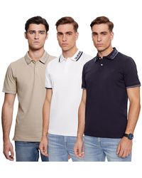 Guess - POLO UOMO T-SHIRT PIQUET COTONE STRETCH MAGLIA ESTATE SPORT M4RP60K7O64 Taglia S Colore principale BIANCO - Lyst