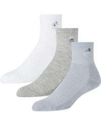 Ted Baker - 3 Pack High Quarter Crew Socks - Lyst