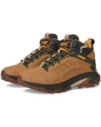 Merrell - Moab Speed 2 Leather Mid Waterproof Hiking Shoe - Lyst