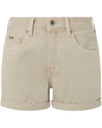 Pepe Jeans - Straight Short Hw Shorts - Lyst