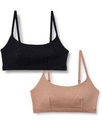 Amazon Essentials - Bralette redondo de punto de algodón sin cierre Mujer - Lyst