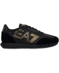 EA7 - EA7 Black & White Vintage Sneakers - 41 1/3 - Lyst