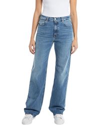 Replay - Jeans Laelj Wide Leg Fit Rose Label - Lyst