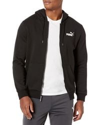 PUMA - Essentials Full-Zip Logo Hoodie - Lyst