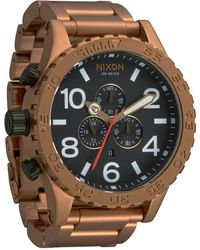 Nixon 51 30 Chrono A1392 300m Water Resistant Analog Fashion Watch in Black for Men Lyst UK
