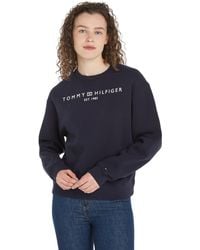 Tommy Hilfiger - Mdrn Reg Corp Logo C-nk Swtshrt Sweatshirts - Lyst